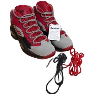 Reebok x STASH Mid Red and Gray   Men’s size 11 NWT